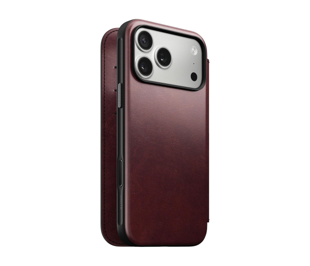 Nomad Modern Leather Folio do iPhone 17 Pro Max MagSafe burgund - 1362228 - zdjęcie